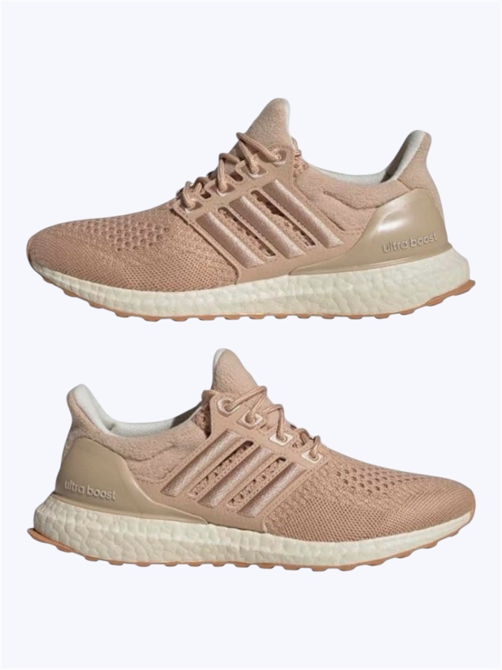 Adidas Women's Ultraboost 1.0 Beige Running Shoes - Size 9